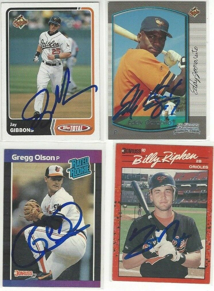  2003 Topps Total #321 Jay Gibbons Signed Baseball Card Baltimore Orioles