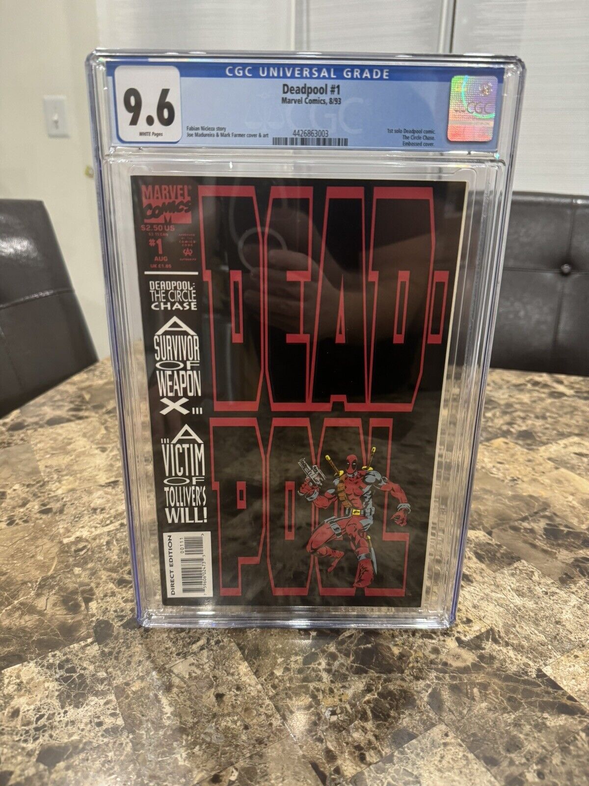 Deadpool: The Circle Chase #1 CGC 9.6 (1993 ) 1st Print  - White Pages-Direct Ed
