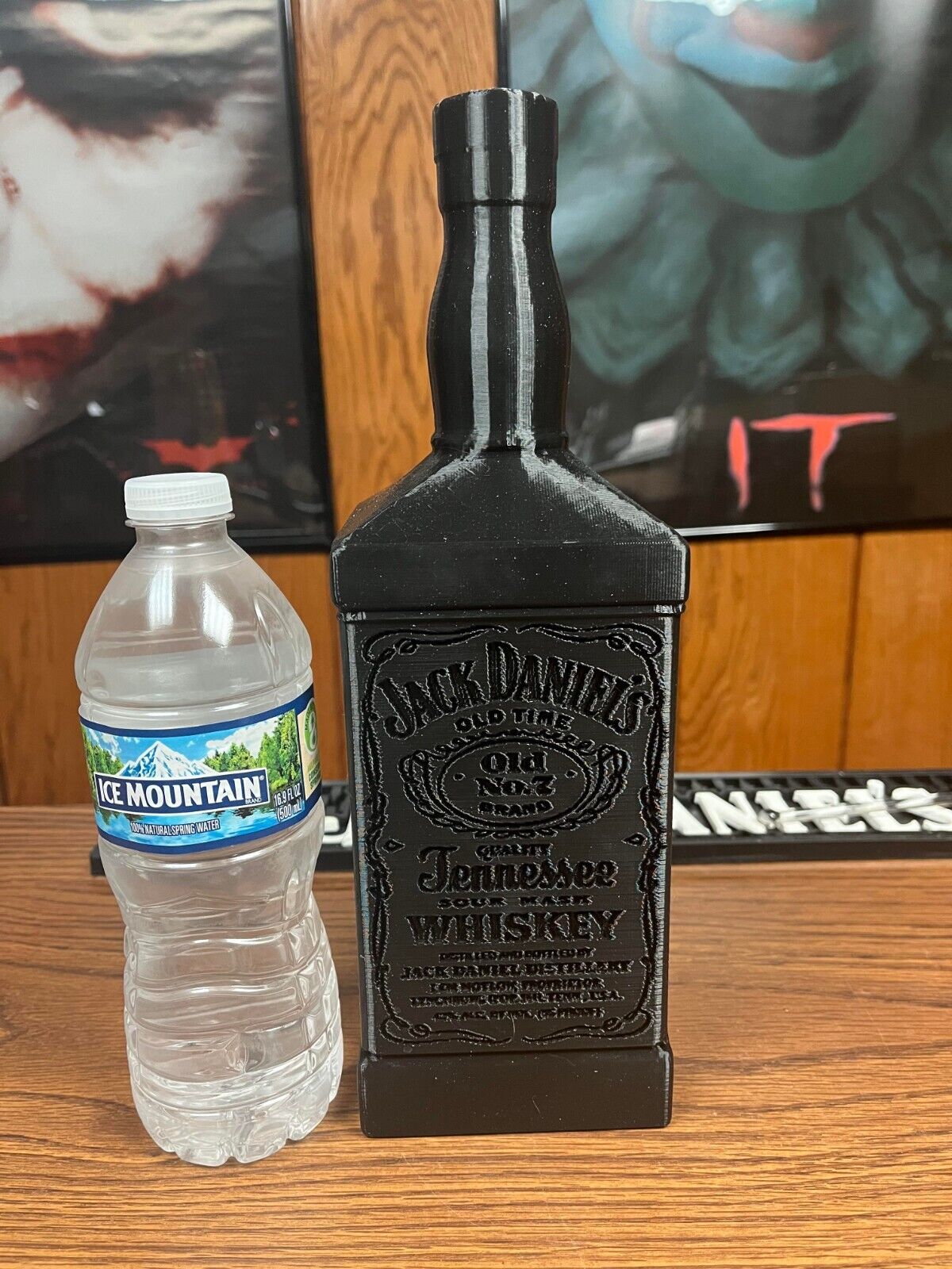 JACK DANIELS 12 INCH TALL HOLLOW PLASTIC DISPLAY BOTTLE -NO GREEN GOLD MEDAL
