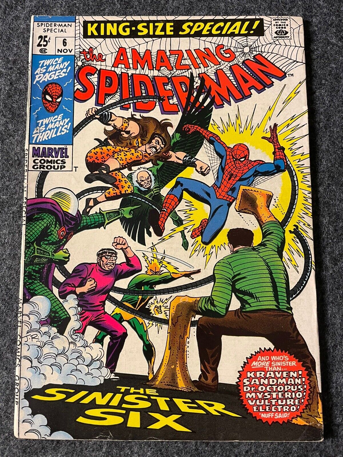 The Amazing Spider-Man Annual #6 (Marvel Comics November 1969)