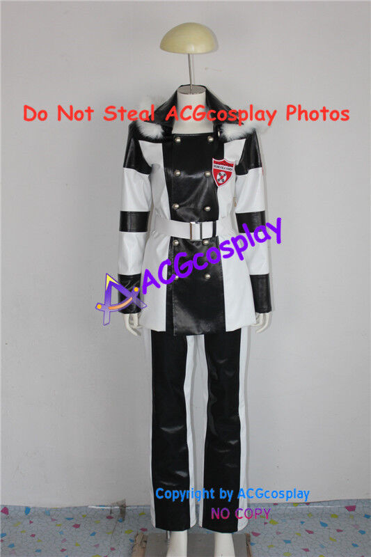 Katekyo Hitman Reborn Squalo Cosplay Costume acgcosplay faux leather made 