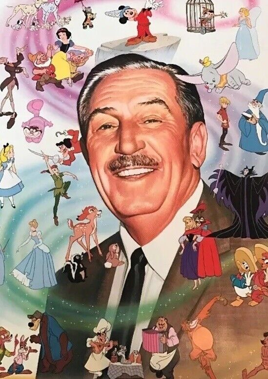 VTG 1970’s Walt Disney poster ORIGINAL PACKAGING - VERY RARE 18x24 Characters