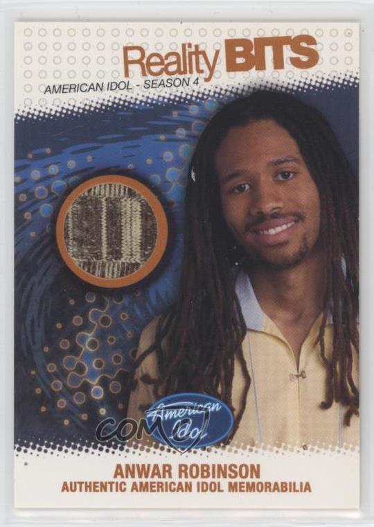 2005 Fleer American Idol: Season 4 Reality Bits Anwar Robinson #RB-AR 0fr5