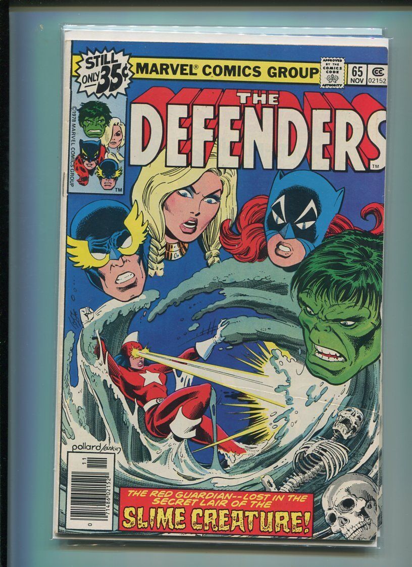 Defenders 65 VF/NM Hulk Dr Strange  (1972) Marvel CBX1H