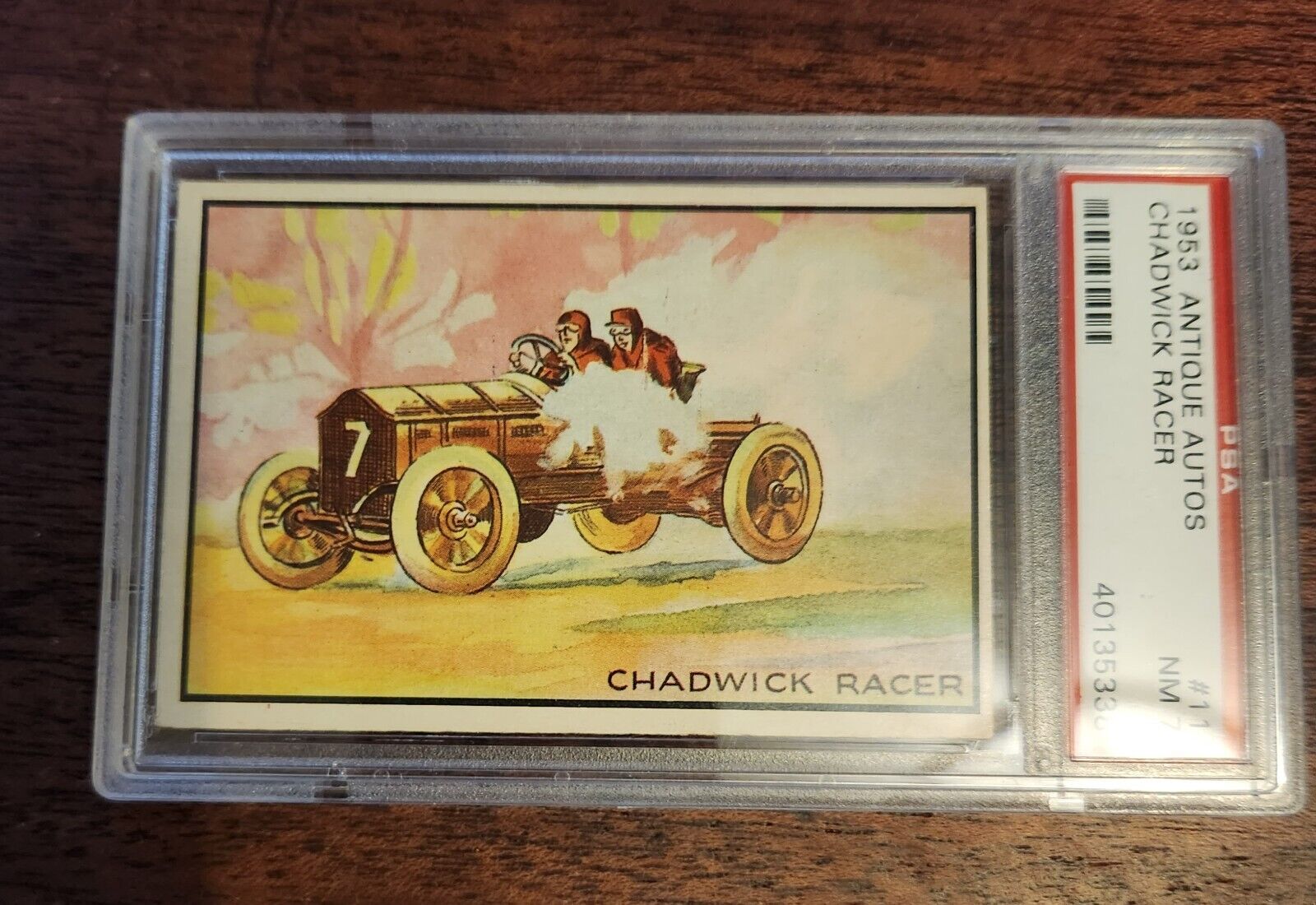 1953 Antique Autos Bowman Chadwick Racer #11 PSA 7