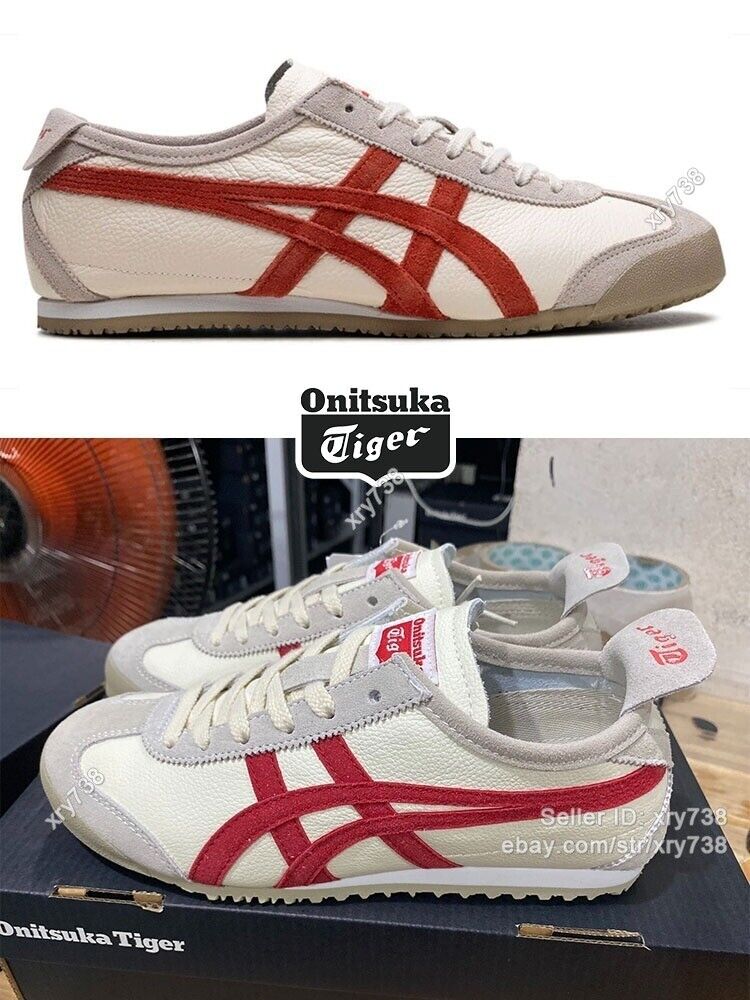 Stylish Footwear Onitsuka Tiger Mexico 66 Sneakers Cream/Fiery Red 1183B391-101
