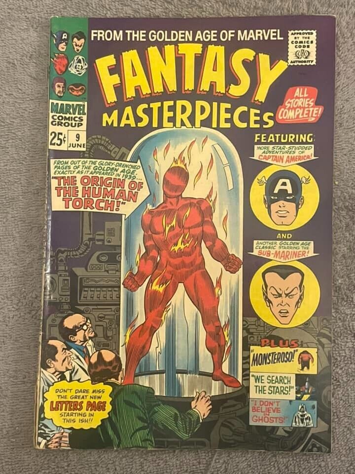 Fantasy Masterpieces #9 (RAW 6.5 - MARVEL 1967) Jack Kirby. Stan Goldberg