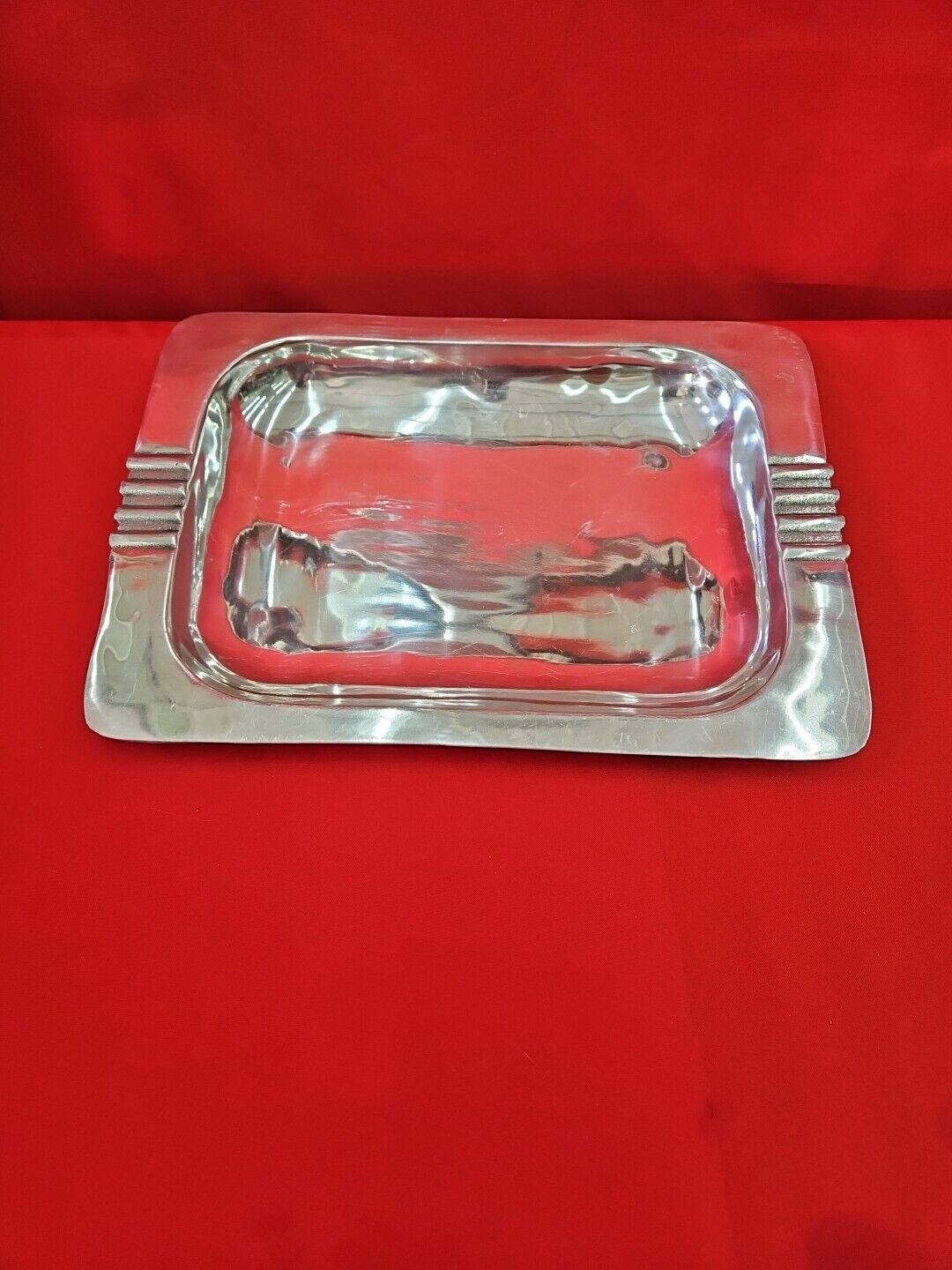 Vintage RETRONEU QUATTRO Art Deco Platter Tray Bowl Stainless Steel Rectangular