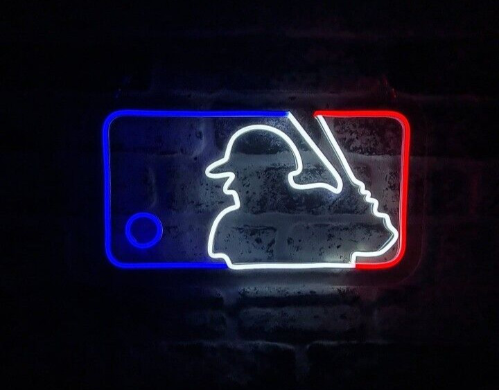 Baseball Neon Sign, American Baseball Home and Wall Decor, Christmas Gift Baseba