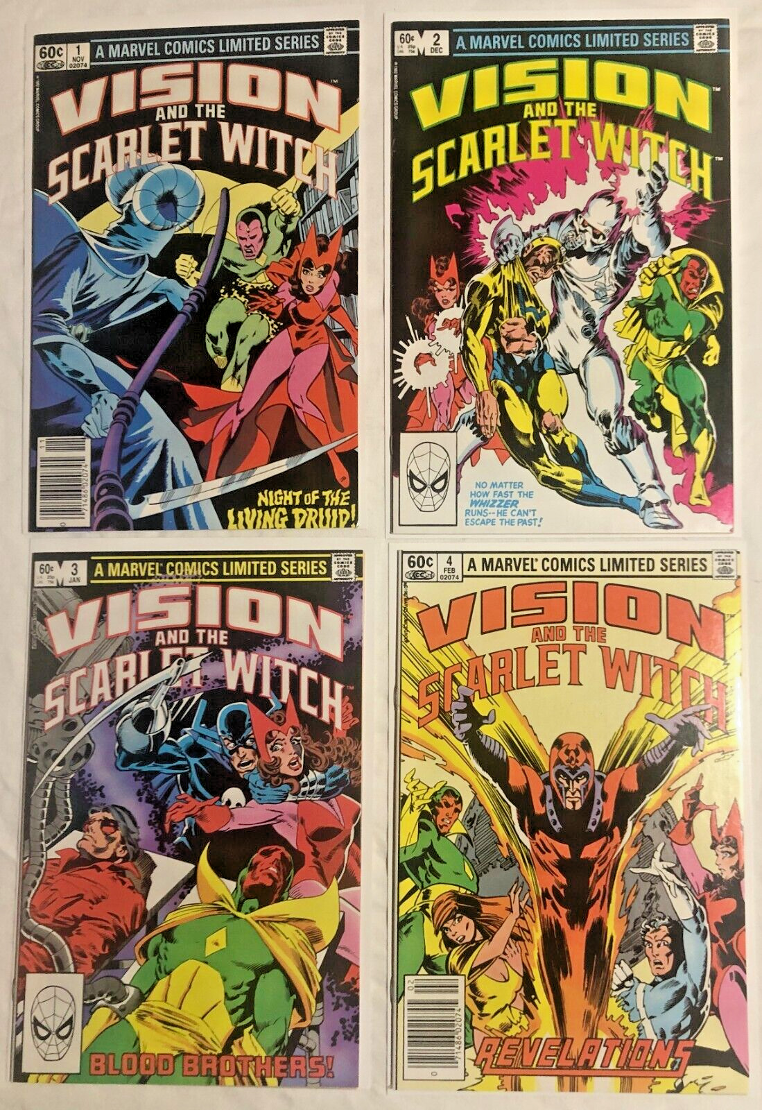 Vision and Scarlet Witch 1-4 Ltd Series 1982 All High-Grade CGC Candidates