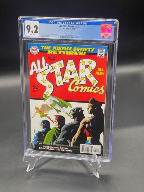CGC 9.2 All Star Comics #2 - White Pages 1st Cameo Appearances 