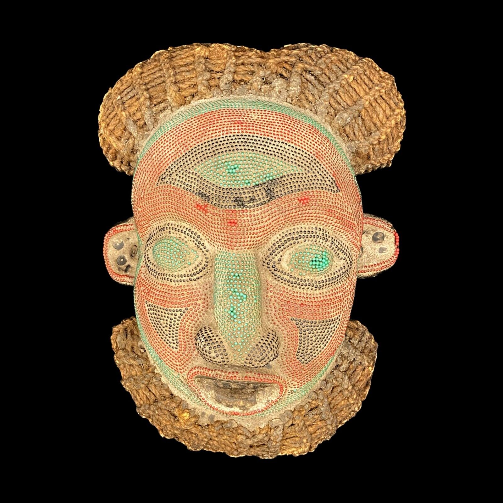Beaded Mask from the Democratic Republic of Congo- 13-1/2\