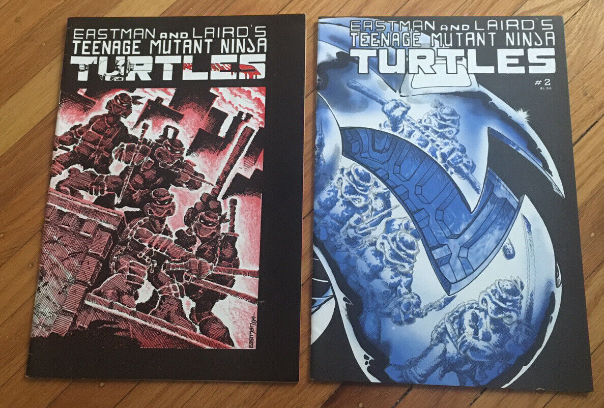 Teenage Mutant Ninja Turtles 1-2 2ndPrinting June 1984 Mirage Studios TMNT april