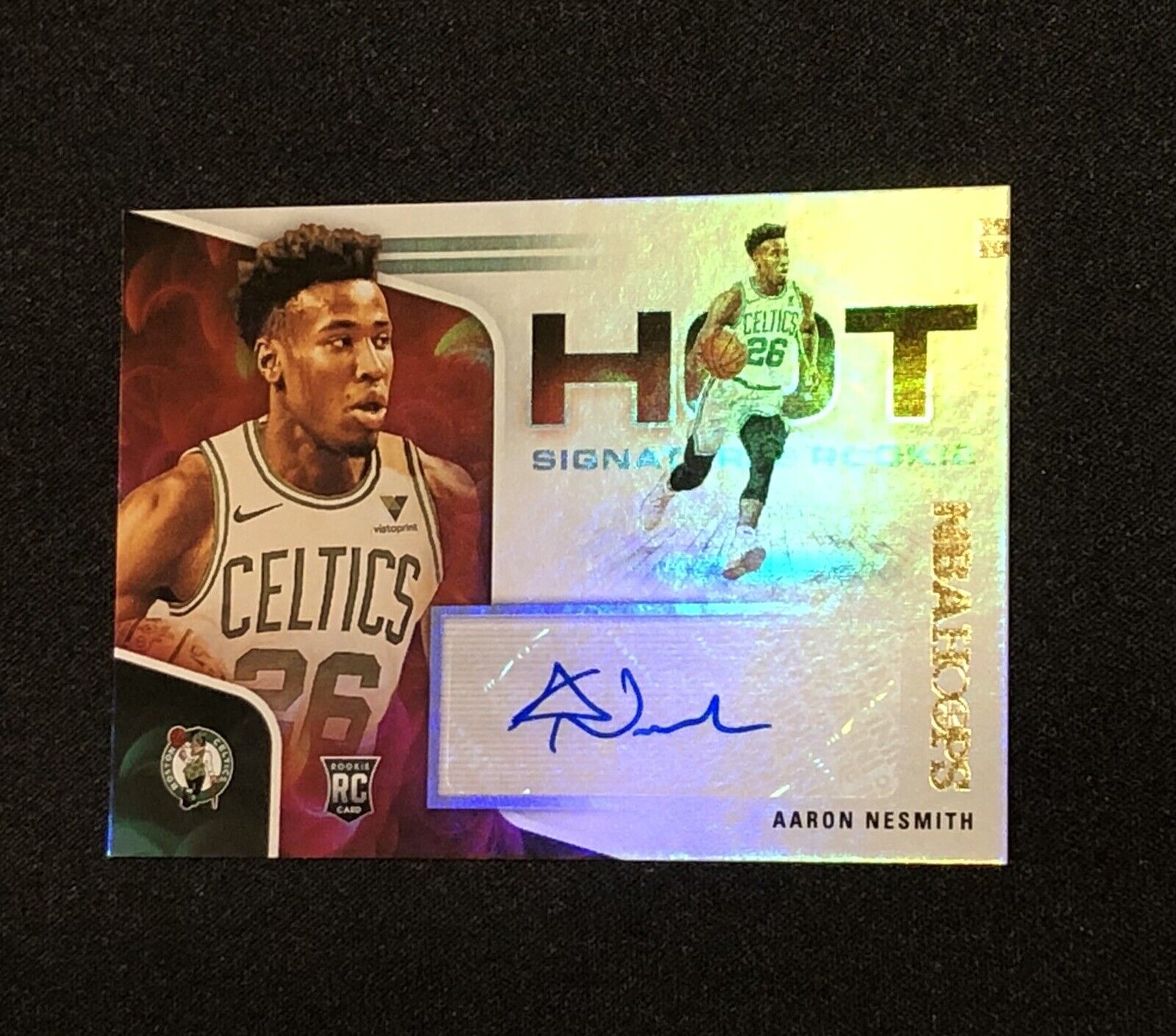 2020-21 Panini Hoops #HR-ANM Aaron Nesmith Hot Signatures Rookie Auto RC Foil SP