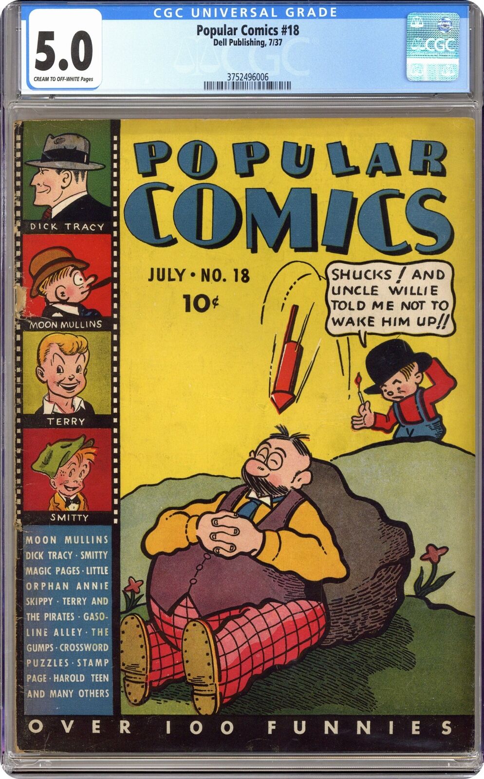 Popular Comics #18 CGC 5.0 1937 3752496006