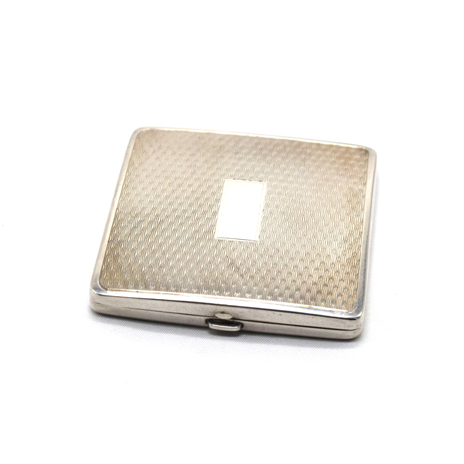 Exquisite Midcentury Watson & Briggs Sterling Silver Square Loose Powder Compact