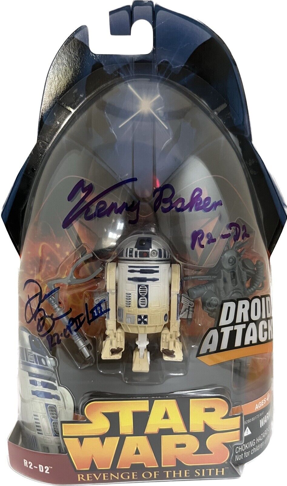 Kenny Baker & Don Bies R2-D2 Signed Star Wars Revenge of the Sith Collection BAS