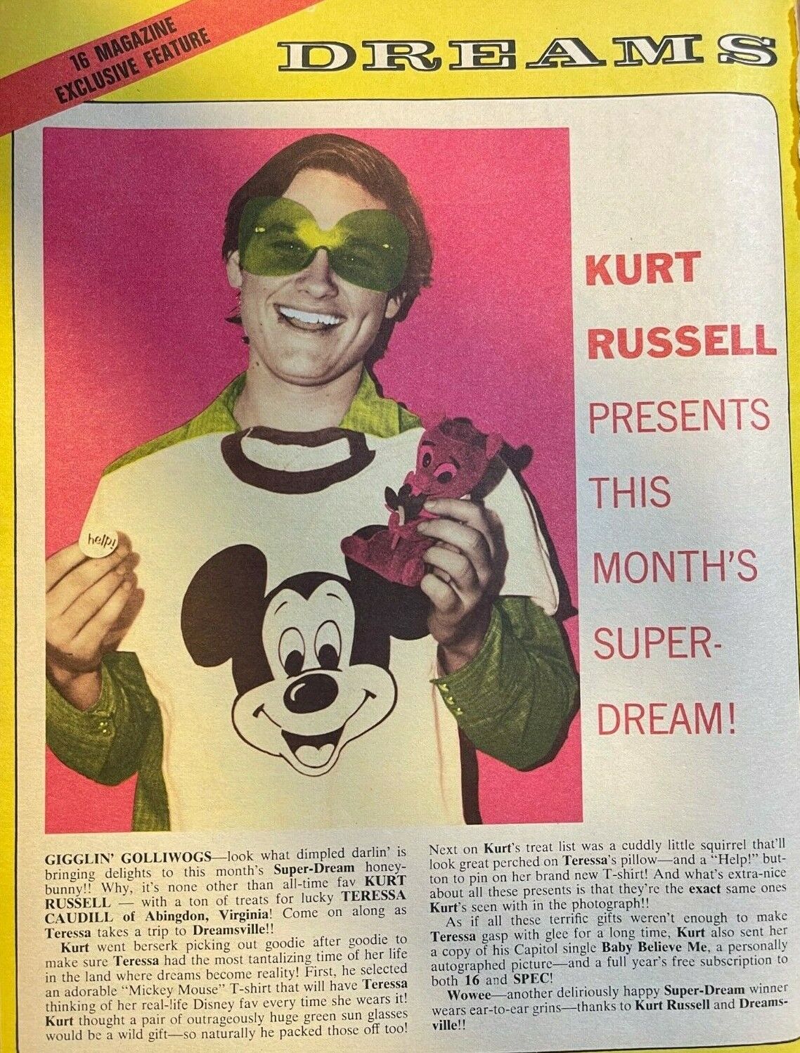 1971 Actor Kurt Russell