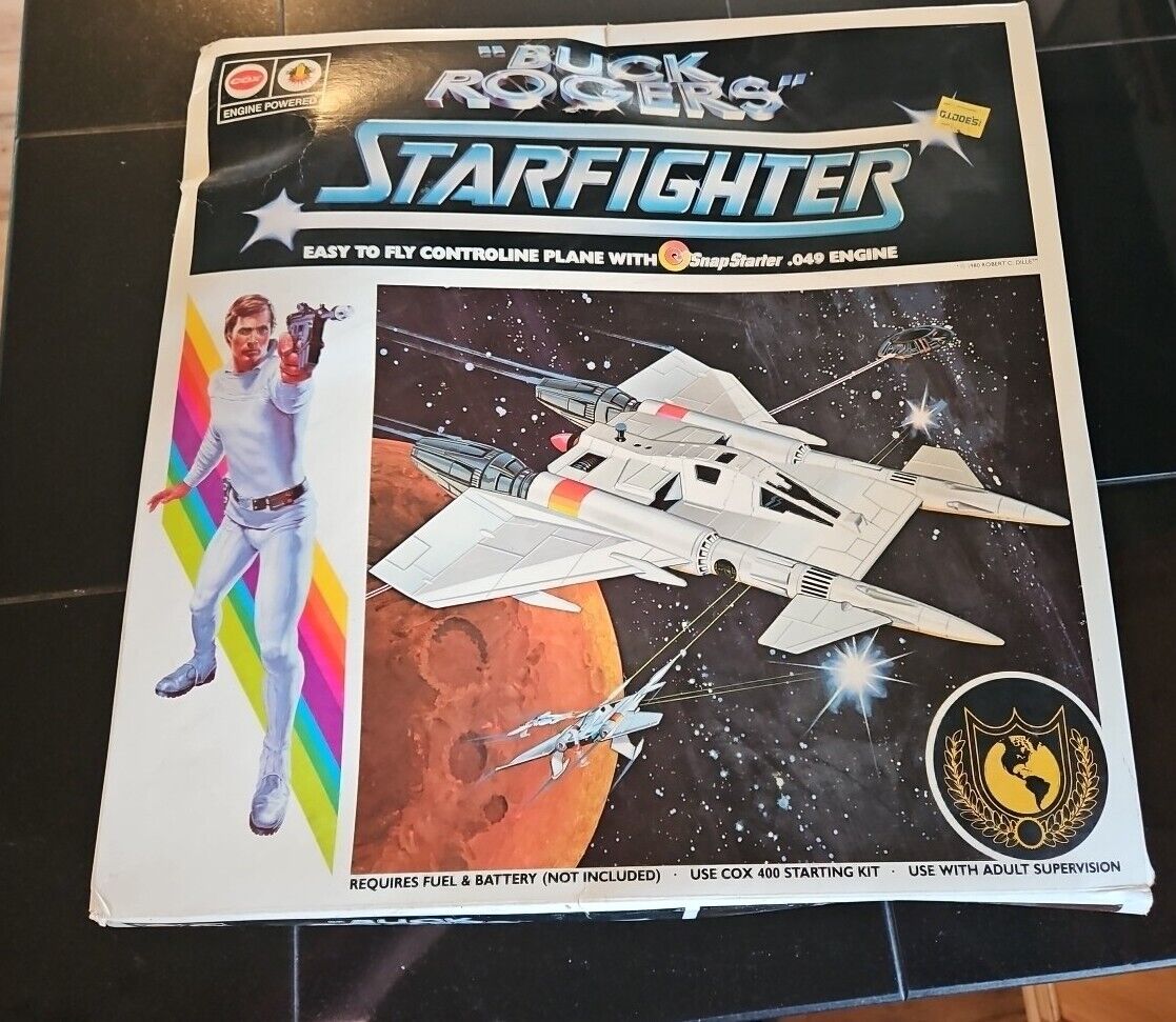 Buck Rogers Starfighter 1976 New In The Box Vintage Control Line Airplane Cox