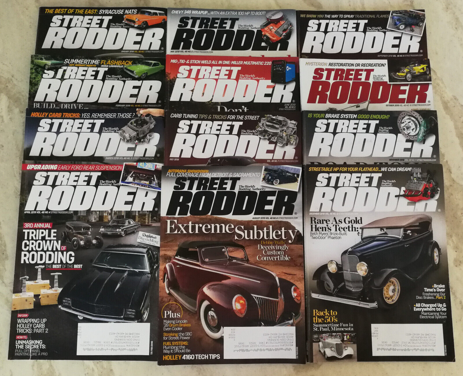 Street Rodder Magazine 2017 The Complete Year - All 12 Issues