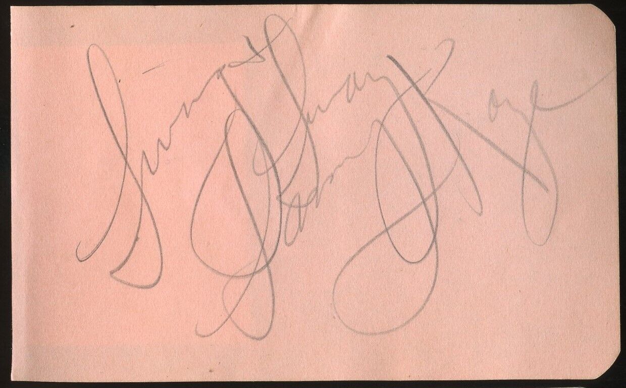 Sammy Kaye d1987 signed autograph 2x4 Cut American Bandleader Swing and Sway