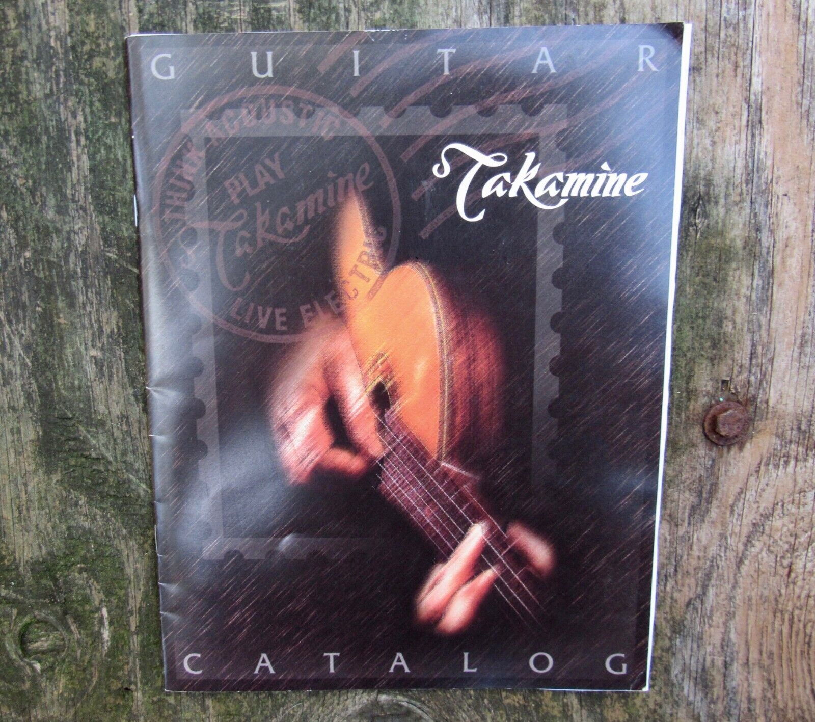 Vintage TAKAMINE GUITARS Color Catalog 1999 Price List KAMAN Music RARE VG+