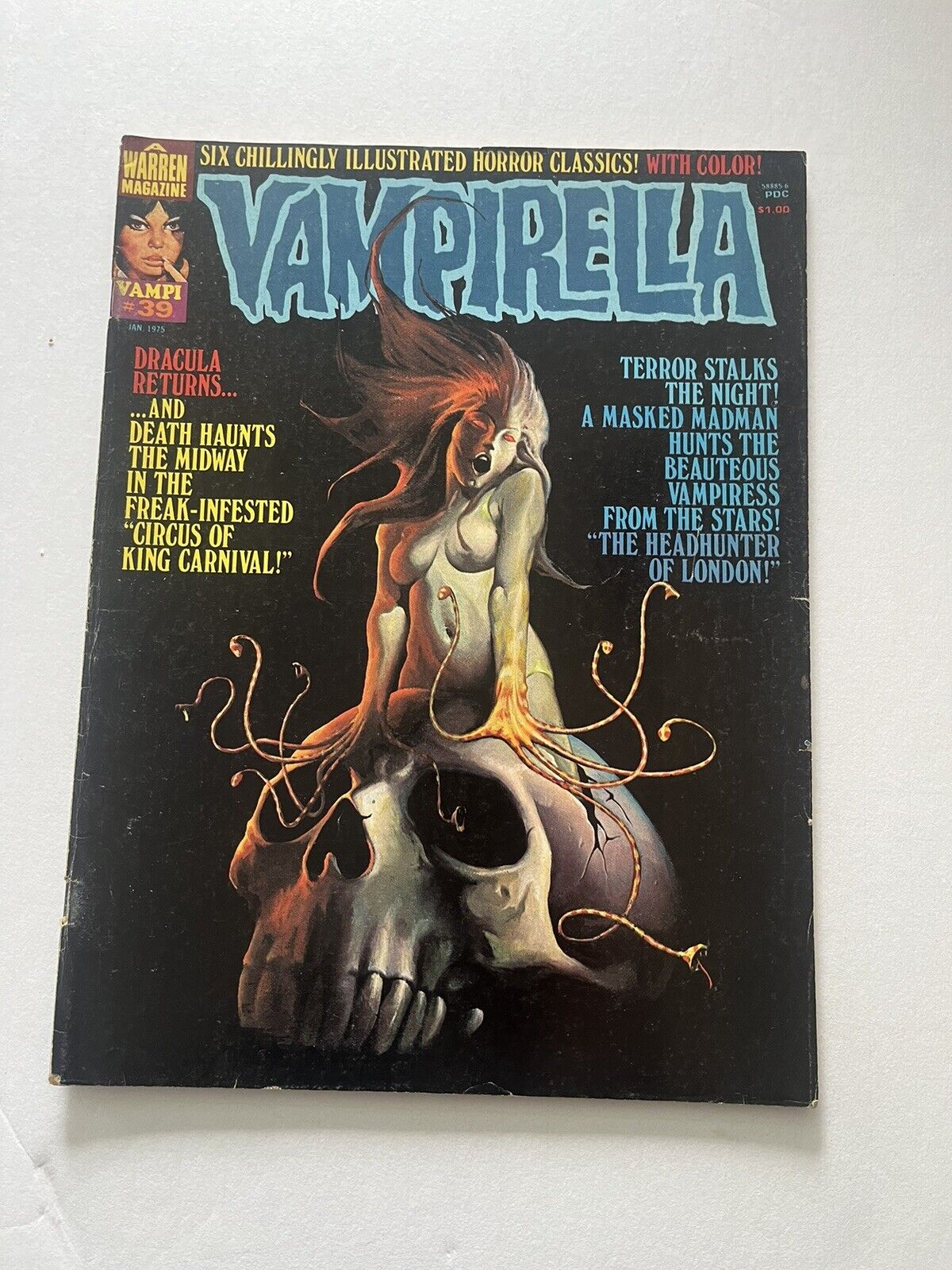 Vintage Vampirella Comic #39 January 1975. 