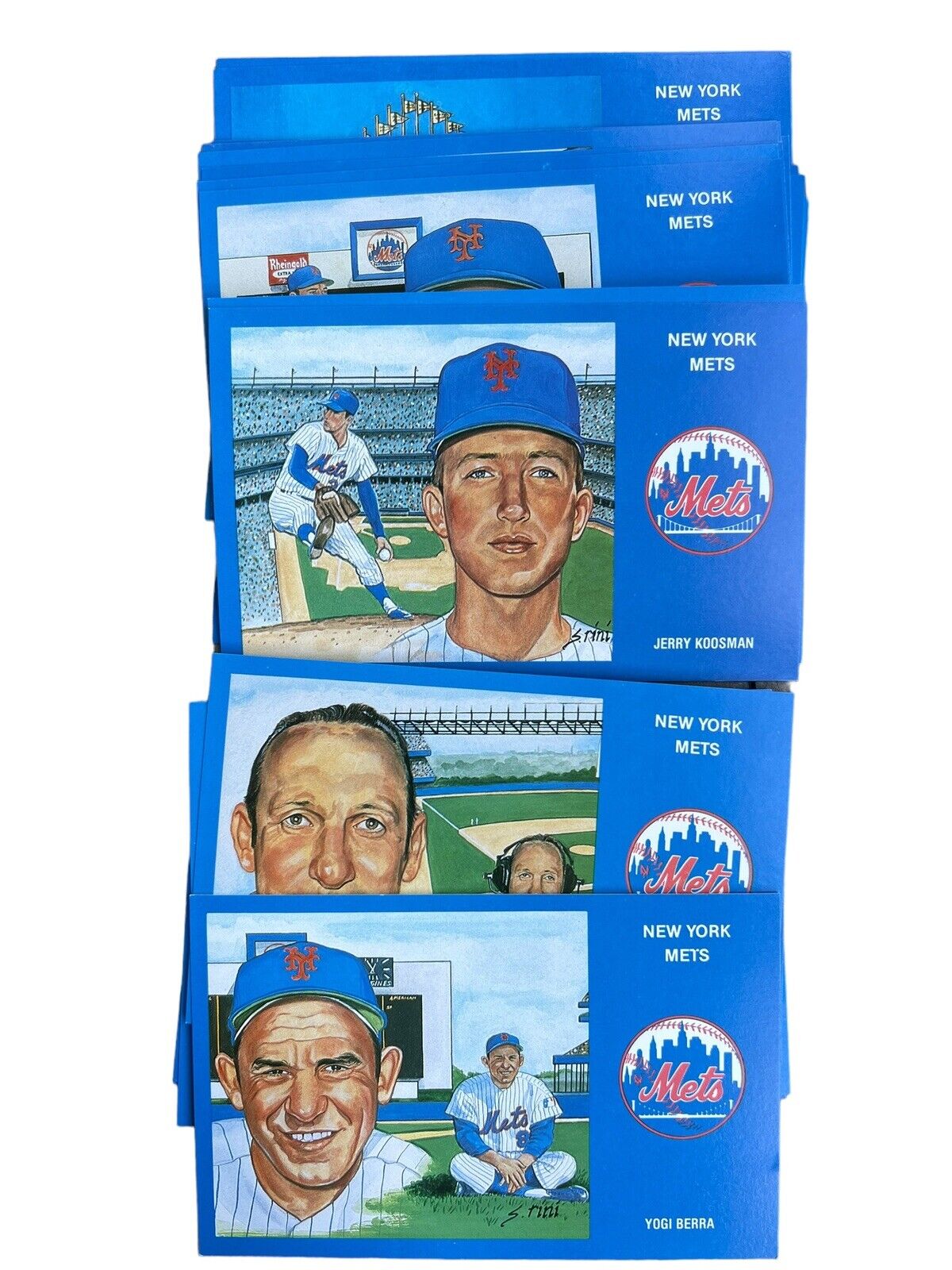 36 Original Players 1969 New York Mets Postcards Collection Lot