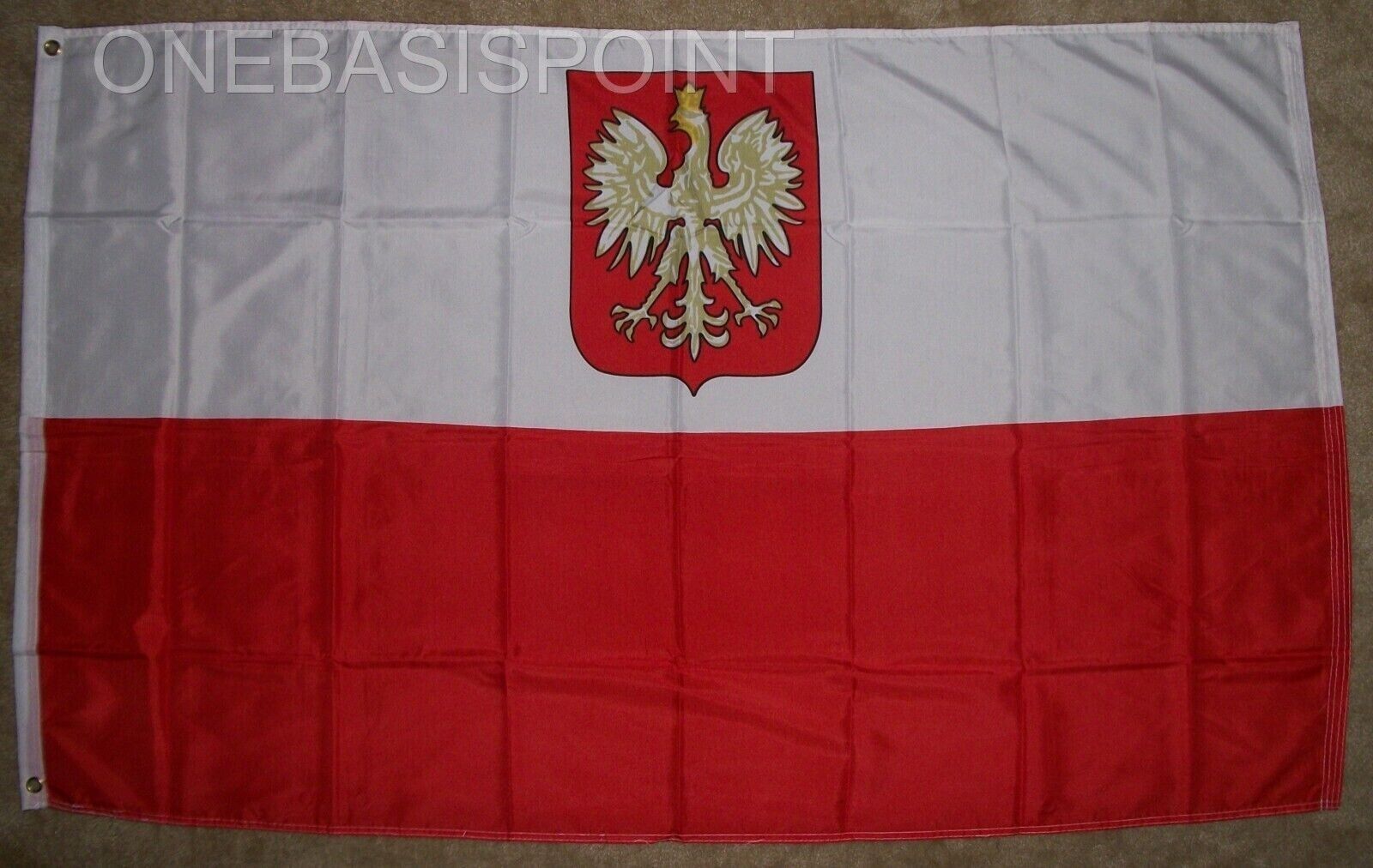 Vintage Old Poland   3\' x 5\' Polyester Grommeted Flag  (Circa 2000)