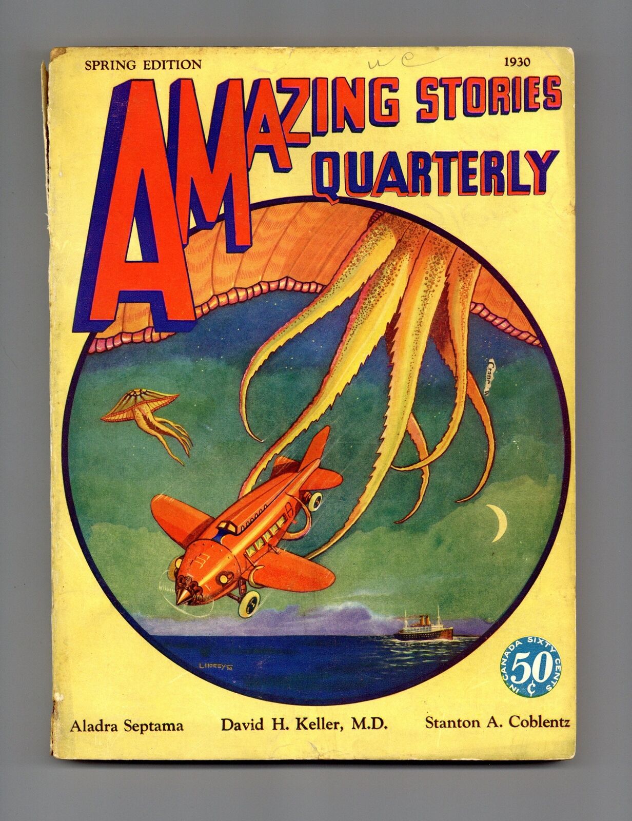 Amazing Stories Quarterly Pulp Apr 1930 Vol. 3 #2 VG