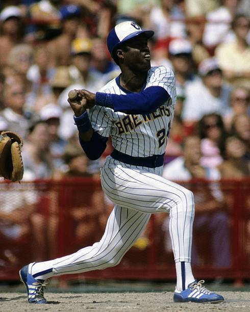 Ben Ogilvie Of The Milwaukee Brewers 1980s Old Baseball Photo