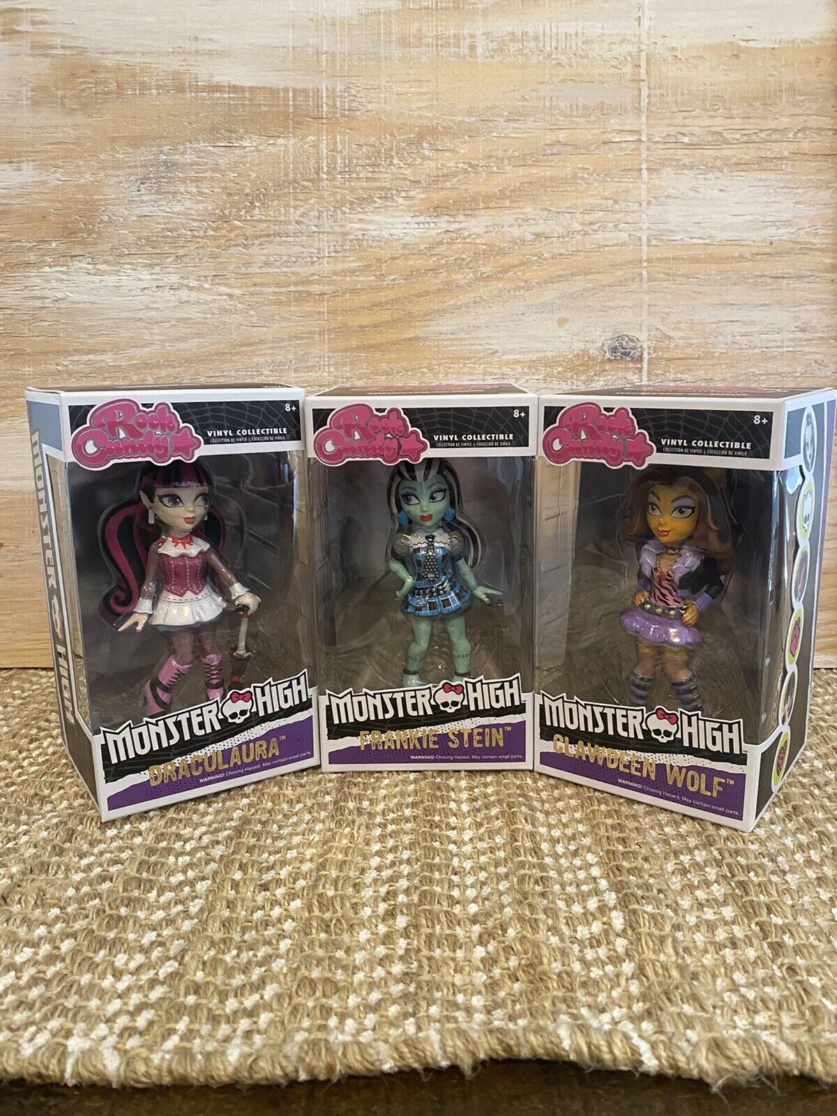 Funko Rock Candy Monster High Complete Lot Draculaura, Clawdeen, Frankie Vaulted