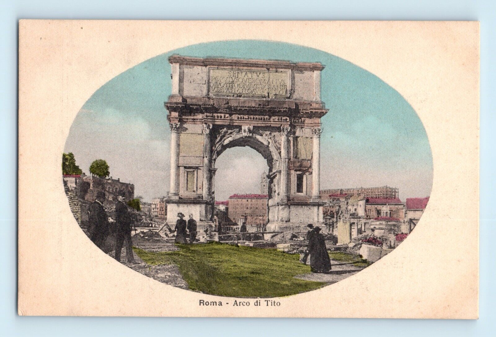 The Arch of Titus Glory of Roman Empire Arco di Titus Rome Italy Vtg Postcard B8