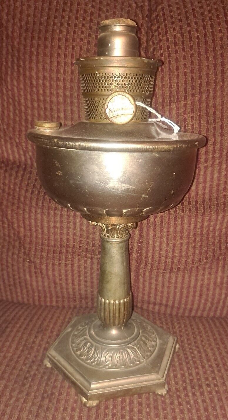 Aladdin  Metal Brass Stand Lamp with Nu-Type Model B Burner