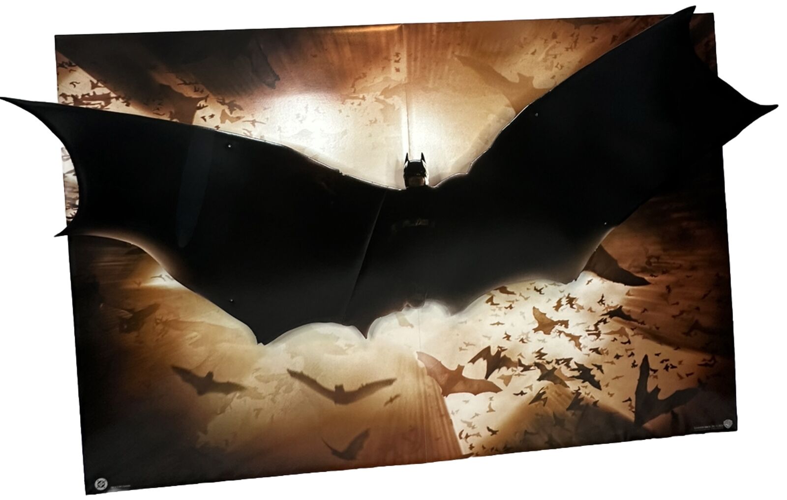 BATMAN BEGINS Rare 4’x6’ Warner Bros. Promo Cardboard Standee Banner New in Box