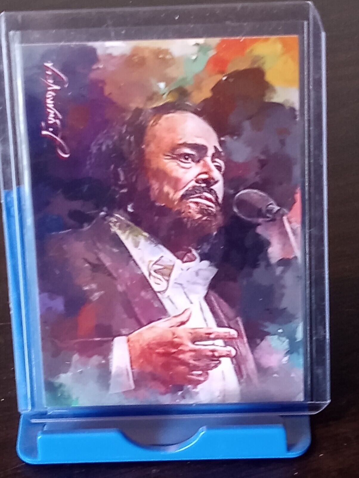 AP8 - Luciano Pavarotti #1  ACEO Art Card Signed by Artist 50/50