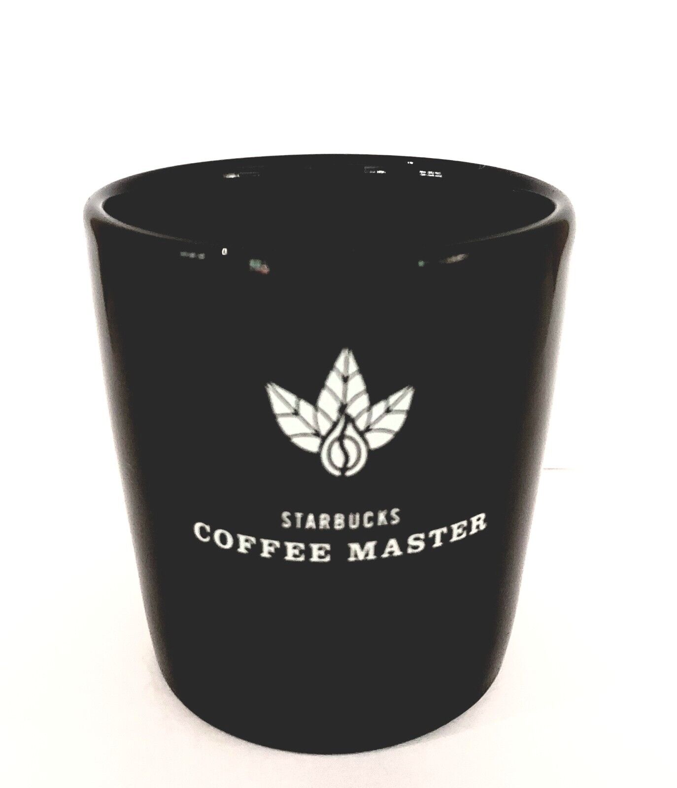 Starbucks Coffee Company Black Shot Glass Starbucks Coffee Master 2004 Leaf Logo