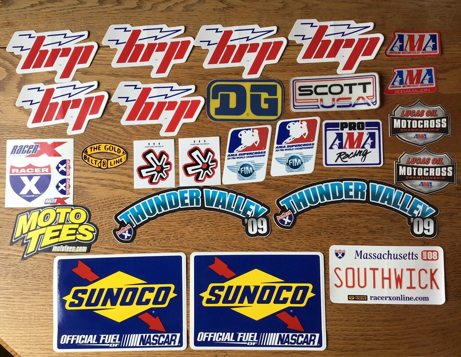 Vintage Motocross/Supercross Stickers Decals Lot (25) & Bonus (NASCAR STICKERS)
