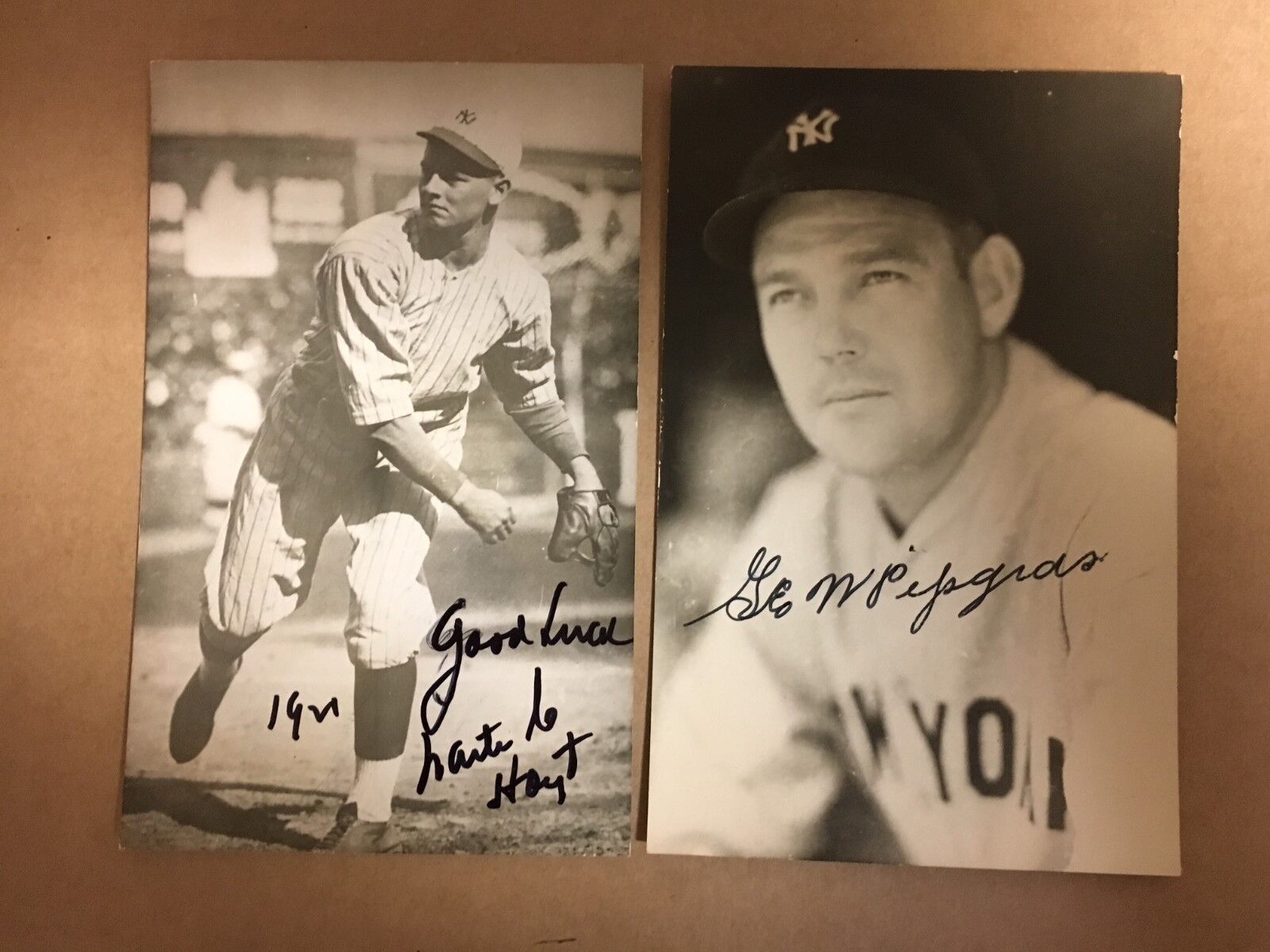 George Pipgras NY Yankees Signed Postcard 1930s JSA Precertified