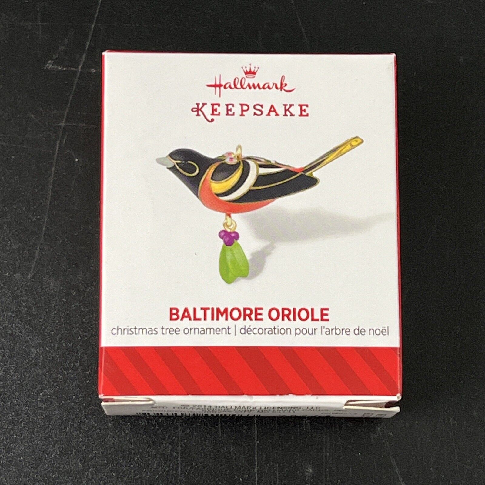 Hallmark Ornament 2014 Baltimore Oriole #7 Miniature Beauty of the Birds Series