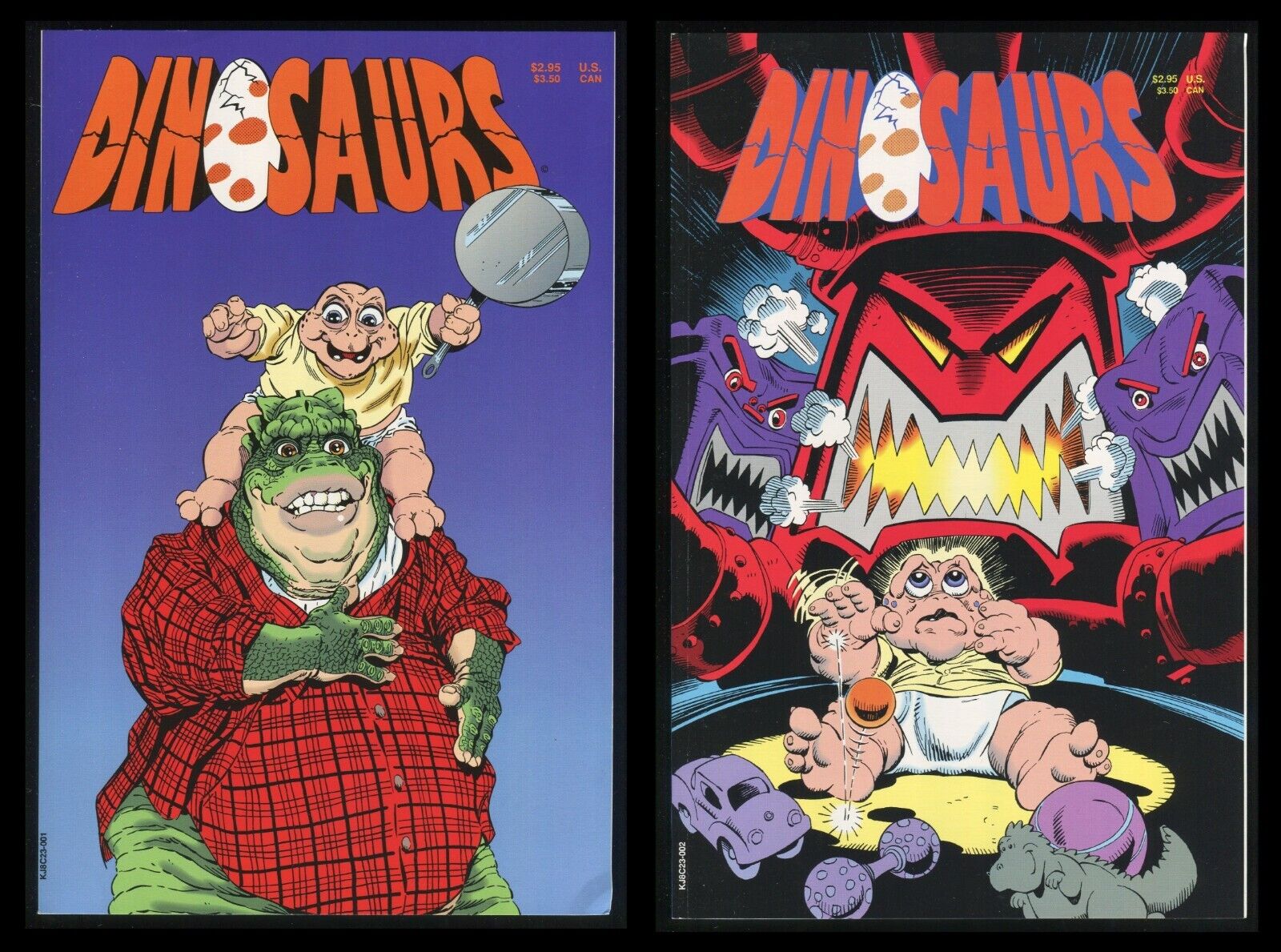Dinosaurs Trade Paperback TPB Set 1-2 Hollywood Comics Walt Disney 1991 TV Show