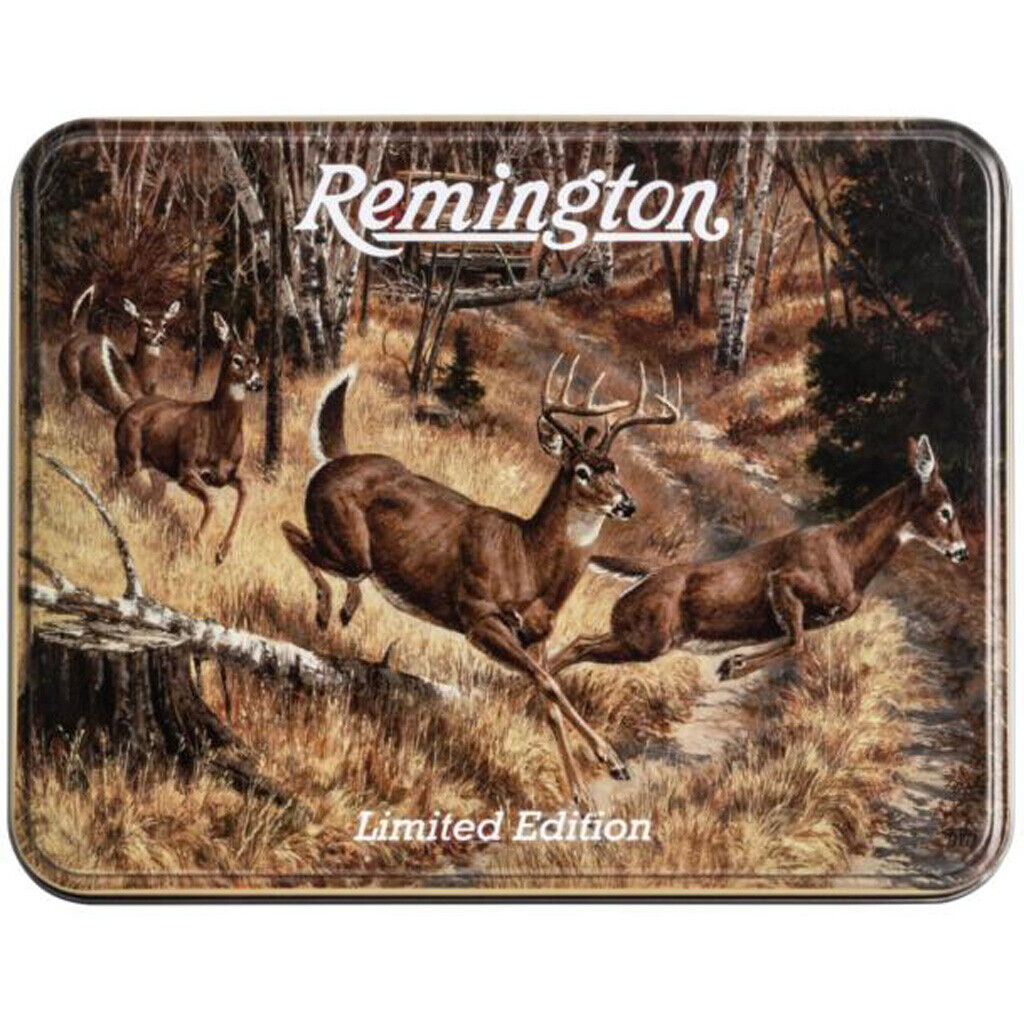 Remington R15717 Whitetails Fixed Knife and Seath Collector's Tin Set