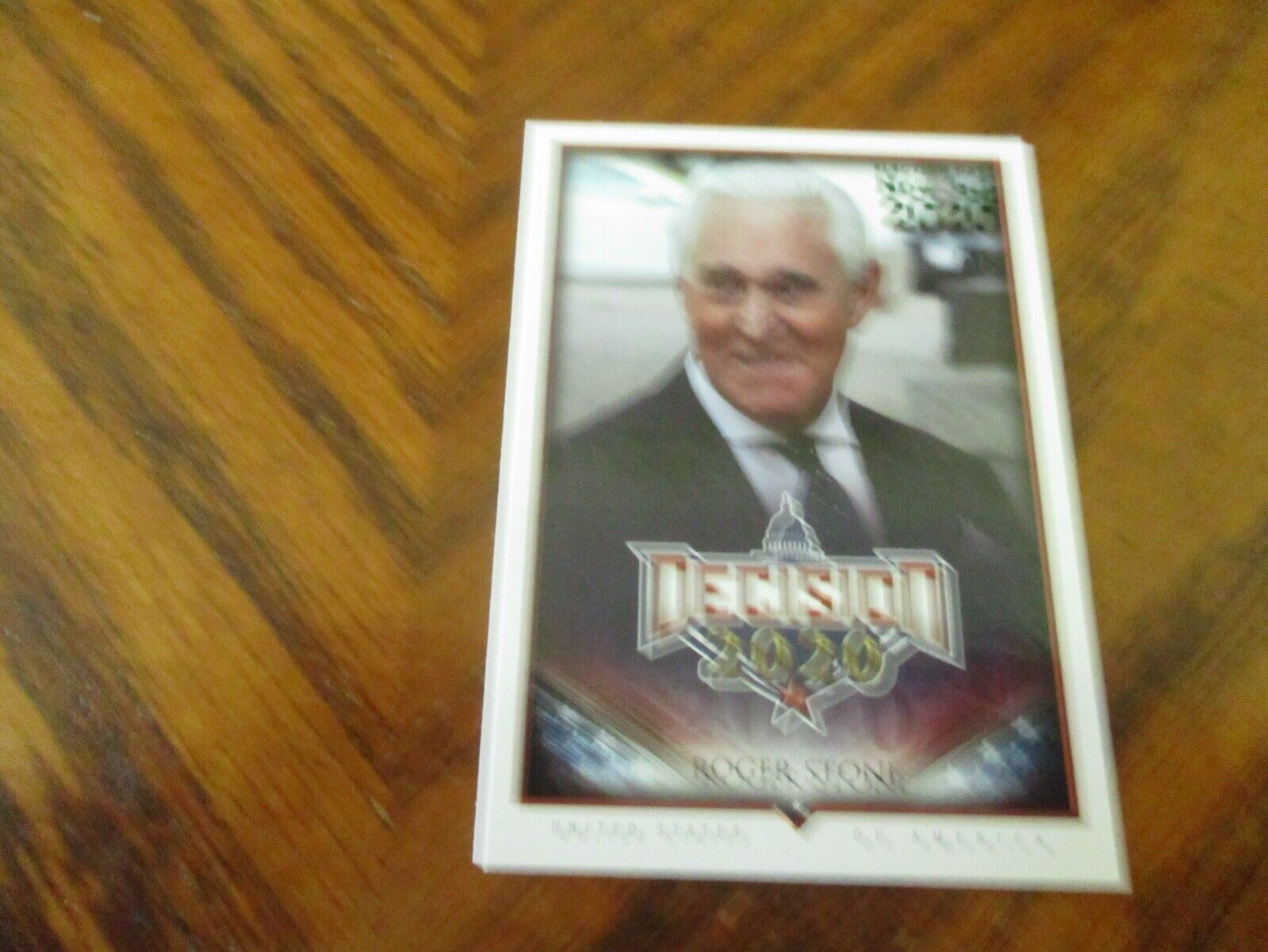 Decision 2020 Election Day Rainbow Foil Roger Stone Card #499 Serial #4/5
