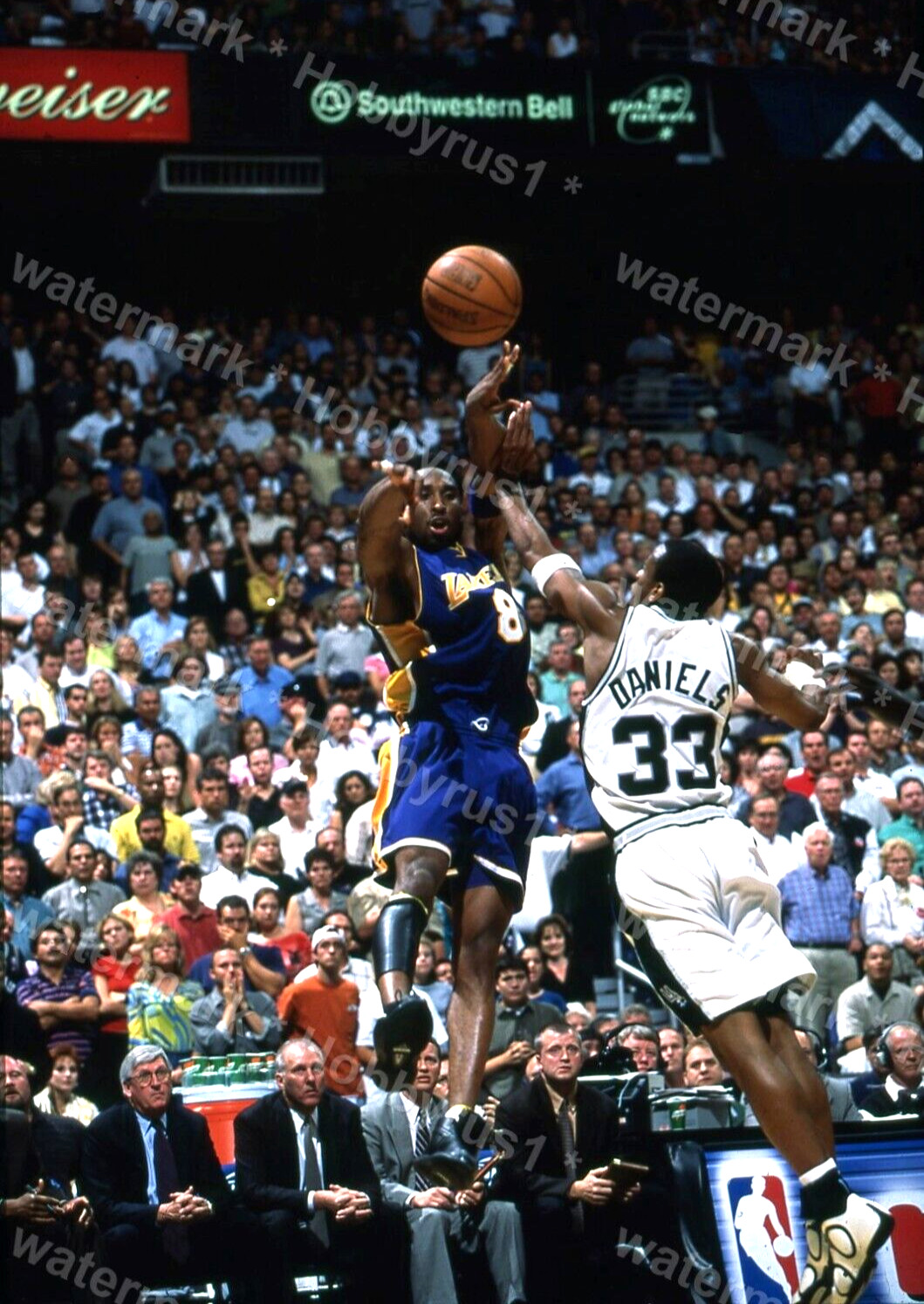 KOBE BRYANT Los Angeles Lakers 2001 Playoffs Original 35mm Photo Slide NICE SHOT