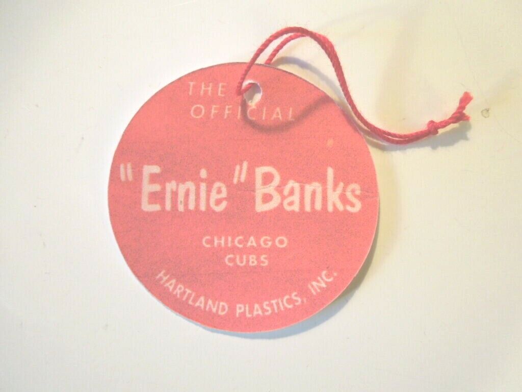 1950\'s 60\'s Ernie Banks Hartland Baseball  figure custom  Hang Tag 