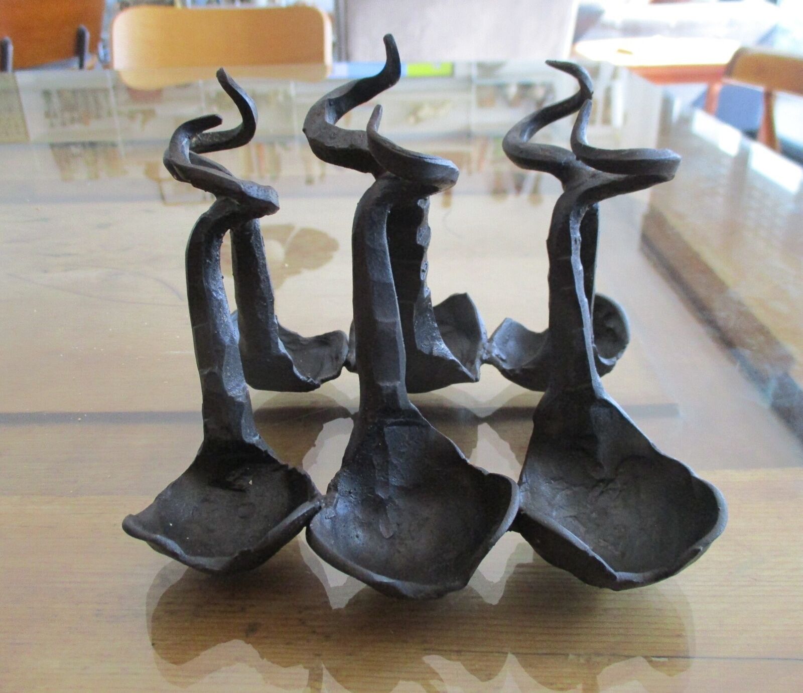 1960s Brutalist pipe Rack David Palombo Israeli Sculpture Six Pipe Handmade gift