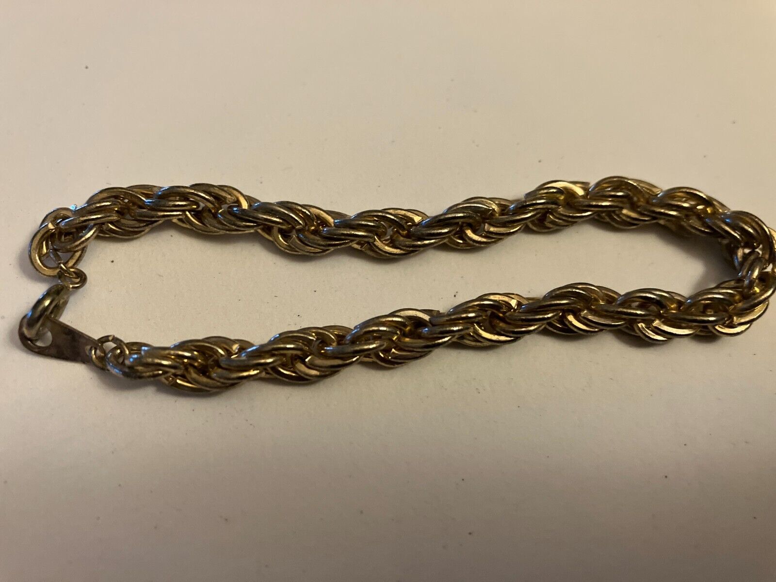 gold tone twist  bracelet