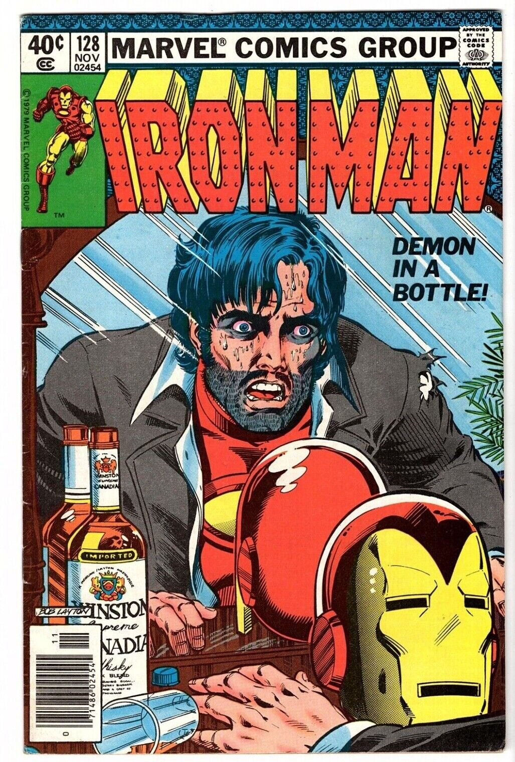 Iron Man # 128 (Marvel)1979 - Demon In A Bottle storyline - VG/FN - Newsstand