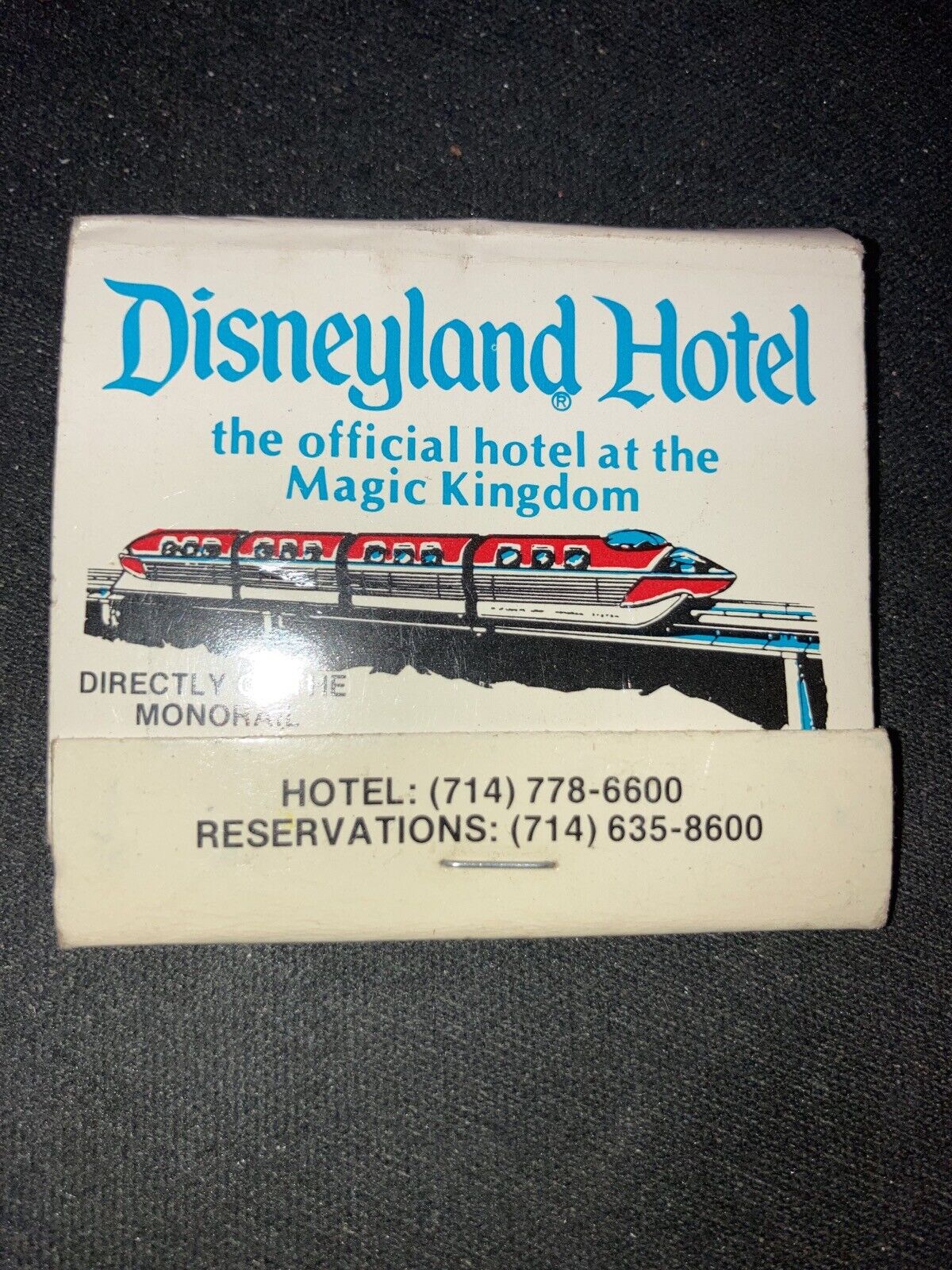 MATCHBOOK Disneyland Hotel Anaheim California Vintage Genuine Original
