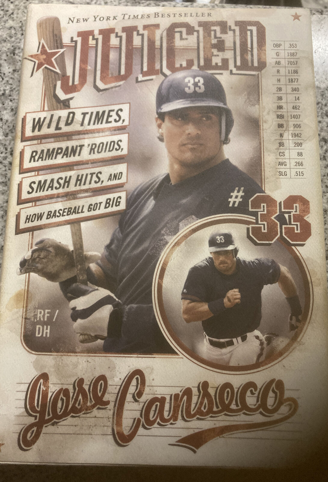 Jose Canseco SIGNED AUTOGRAPHED Juiced First Edition HC/DJ With Bonus Cards